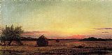 Martin Johnson Heade Jersey Meadows with Ruins of a Haycart painting